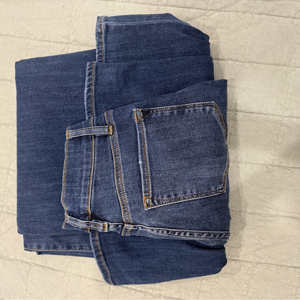 Frame Denim Dark Blue Wide Leg Jeans - Picture 4 of 8